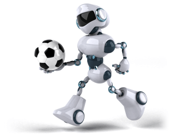 An image of a robot carrying a soccer ball